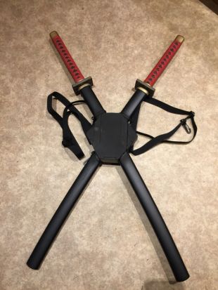 Deadpool fourreau katanas & dos style bande dessinée sans danger du cosplay