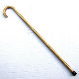 Vintage canne de marche / marche bâton no2 ; Multipliez bois avec poignée style escroc de berger plié