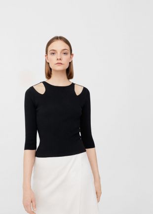 Cut out sweater    Woman | MANGO United Kingdom
