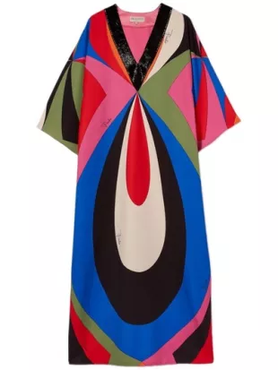 Goccia-Print Maxi Dress
