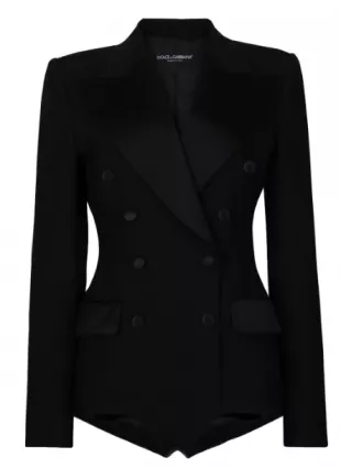 Double Breasted Playsuit Blazer