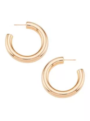 Mini Samira Hoops in Gold