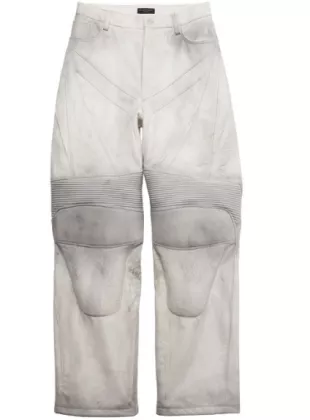 Panelled-Design Loose-Fit Trousers