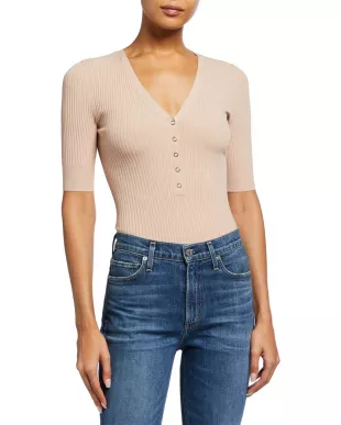 Toni V-Neck Plunge Bodysuit