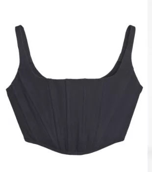 Denim Bustier Top