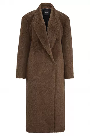 Double Breasted Alpaca and Wool Coat