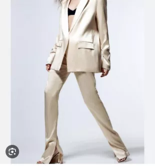 Zara Combination Dress worn by Stacy Snyder as seen in Love Is