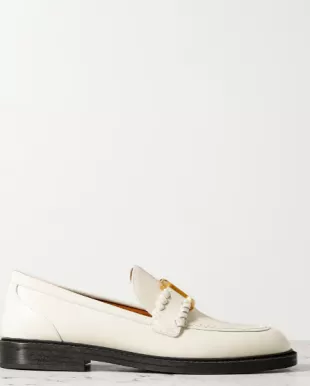 + Net  Sustain Marcie Embellished Leather Loafers