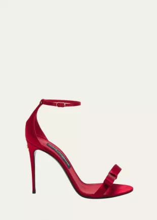 Dolce & Gabbana - Kiera Bow Ankle Strap Sandal
