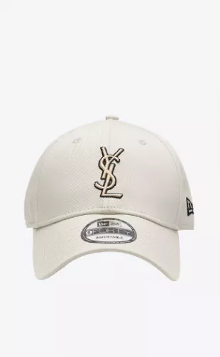 Saint Laurent New Era Ysl Monogram Cap worn by Chiara Ferragni on