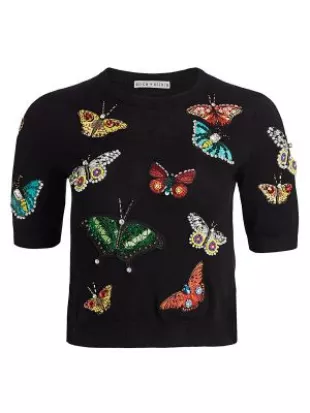 Ciara Butterfly Embroidered Sweater