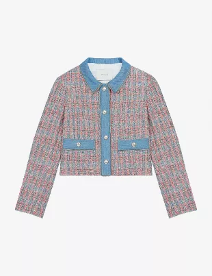 Contrast Tweed Jacket