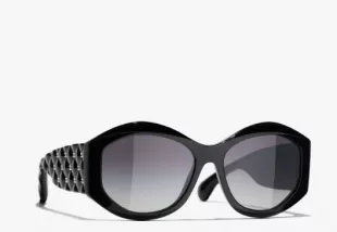 chanel oval sunglasses