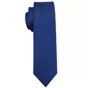Men's Ties Solid Pure Color 2.35" (6CM) Plain Slim Necktie Skinny Blue Ties For Men