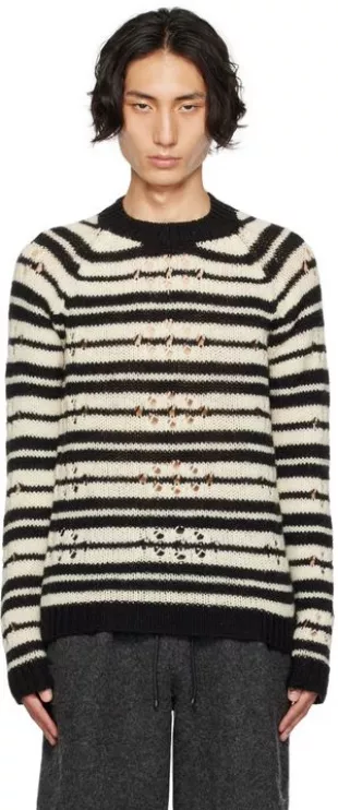 Dries van Noten - Black & White Striped Sweater