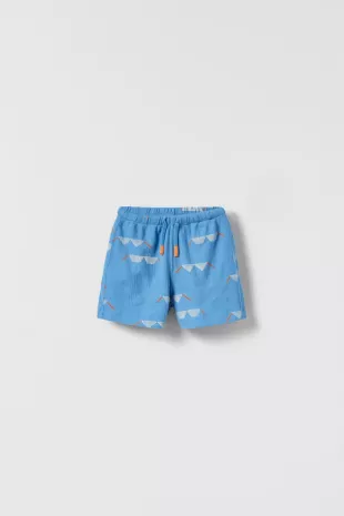 Textured Bermuda Shorts