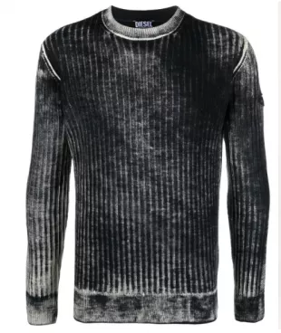 Diesel - Distressed Ribbed-Knit Jumper