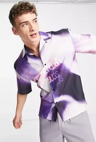 Oversized Photo Printed Shirt