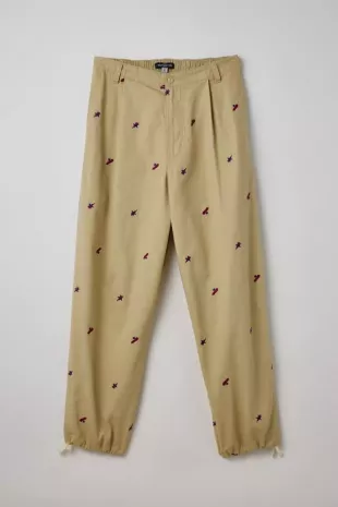 Urban Outfitters - Embroidered Corduroy Beach Pant