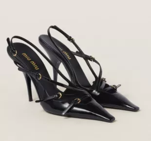 Patent Leather Slingbacks