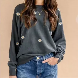 The Great - The College Embroidered Sweatshirt