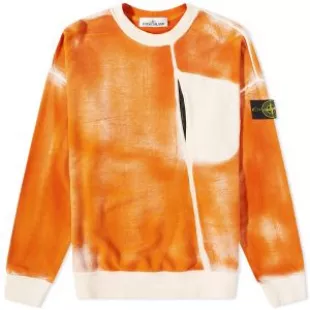 Orange Spray Dyed Sweatshirt