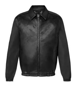 Hailey Baldwin, Leather, Louis Vuitton Jacket, Black Jacket, Black