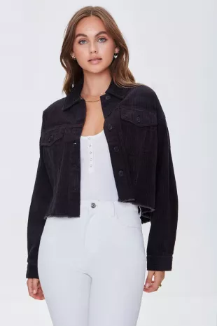 Frayed Corduroy Shacket