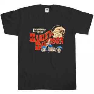 Vintage Harley Davidson Action Choppers Riverside Tee