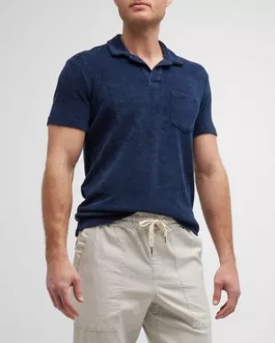 Men's Cotton Terry Polo Shirt
