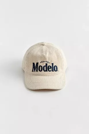 Modelo 5-Panel Cord Snapback Hat worn by Hailey Bieber on her 