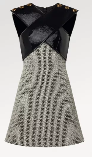 Louis Vuitton Vinyl Bust Tweed Dress