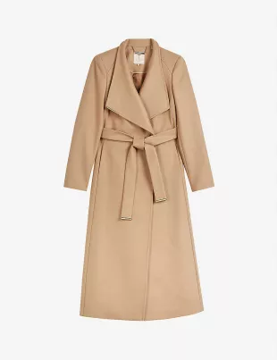 Rosell Wrap-over Wool-blend Coat