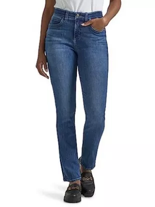 Lee Ultra Lux Comfort With Flex Motion – Jeans Donna Gamba Dritta, Vita Regolare, Tessuto Elastico