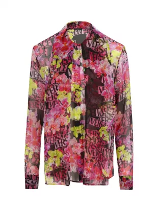 Allover Floral Printed Long Sleeved Shirt
