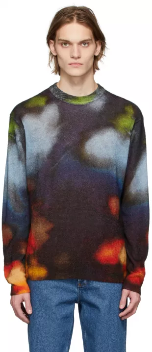 Paul Smith - pull Ink Spill en mohair