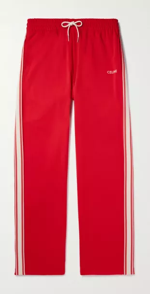 Red & White Stripe Trackpants