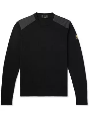 Kerrigan Ribbed Panelled Merino Wool Sweater