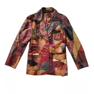 vintage - Patchwork Blazer-Jacket