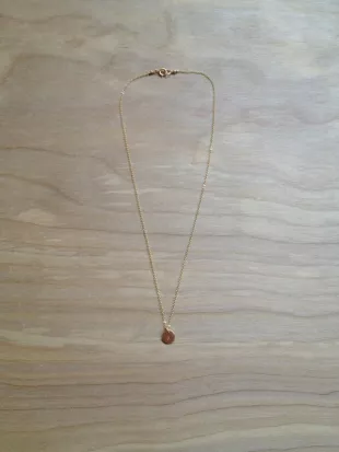 Hand Stamped Initial Necklace