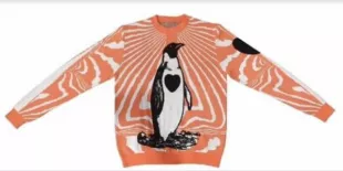 Noel Fielding Penguin Print Sweater