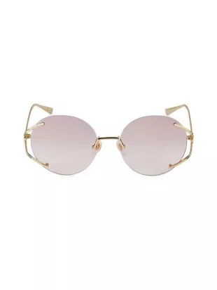 Gucci - 57MM Round Sunglasses