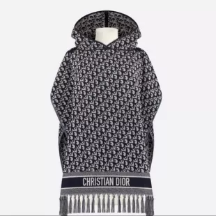 Dior - Oblique Hooded Poncho