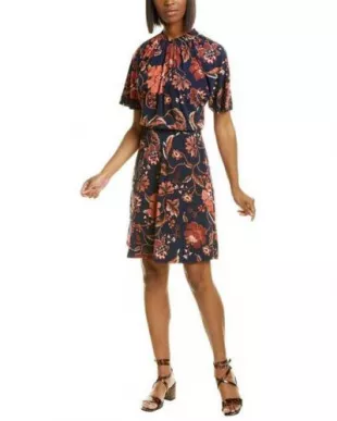 Maggy London - Floral Stretch Fit & Flare Dress