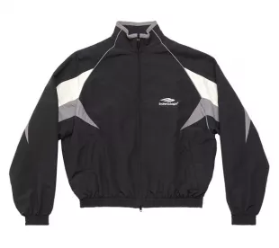 Balenciaga - Black & Grey 3B Sports Icon Track Jacket