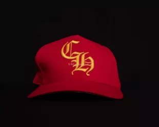 Red And Yellow Chrome Hearts Hat
