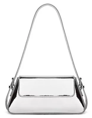 Jusavie - Evening Bag Women Y2k Silver Purse Hobo Handbag, Satchel Bag ...