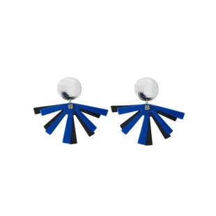 Susa Fan Earrings Royal Blue