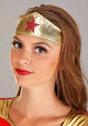 Women's Caped Wonder Woman Fancy Dress Costume