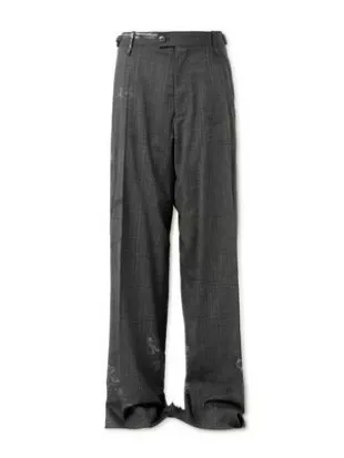 balenciaga prince of wales trousers